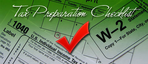 tax preparation checklist