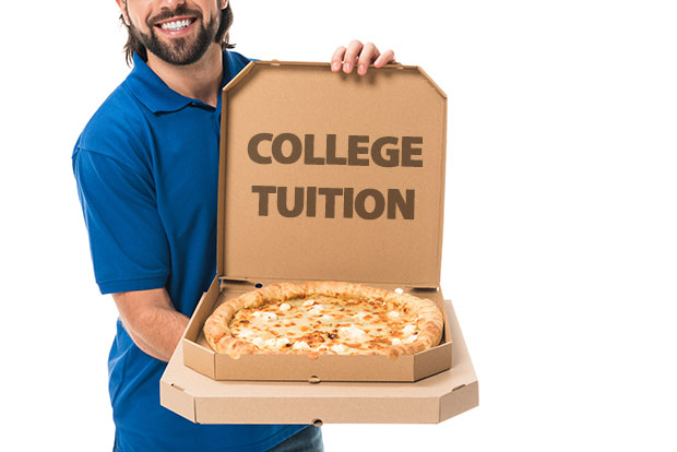 deliver pizzas for free college tuition